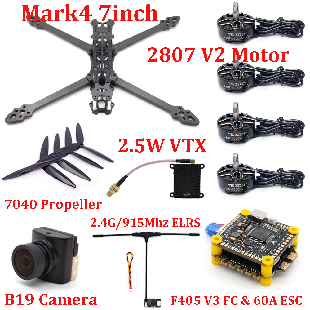 Drone Thermal Imaging - Mark4 7inch Frame Kit F405 V3
