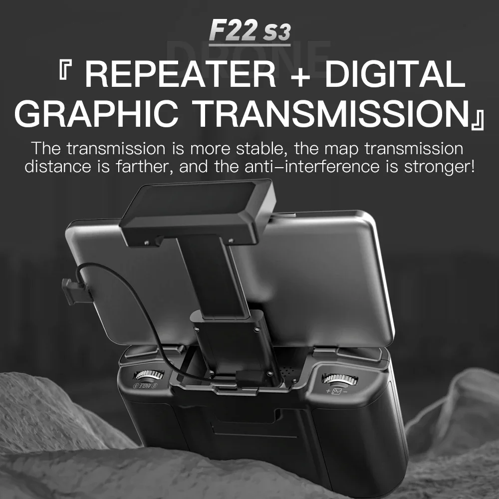 SJRC F22 S3 pro Foldable RC Qu - Drone Surveying recension och pris