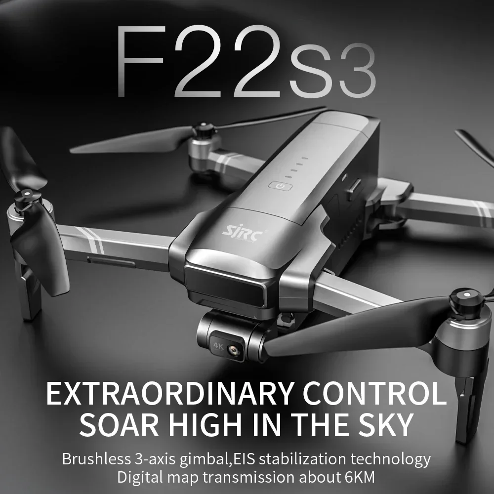SJRC F22 S3 pro Foldable RC Qu - Drone Surveying recension och pris